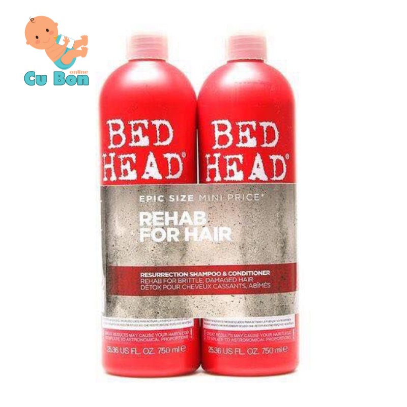 DẦU GỘI XẢ TiGi Bed Head 750ML Chính Hãng USA giúp Tóc Suôn Mượt Tiết Kiệm với lựa chọn tóc hư tổn tóc dầu bết tóc rụng