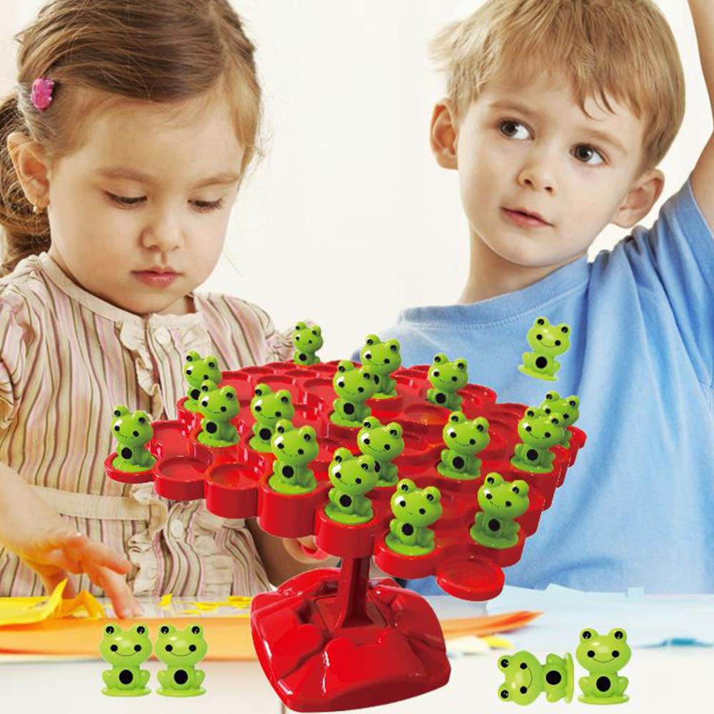 Frog Balance Tree Toys Home School Balance Board Game Montessori Math Toy Parent-child Interaction Tabletop Game Toys Kids Learning Toys