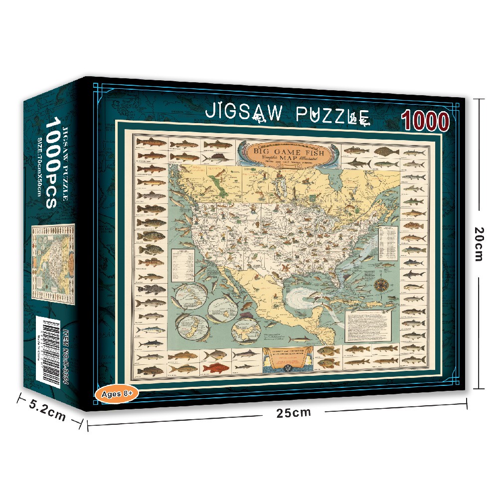Bộ Tranh Ghép Xếp Hình 1000 Pcs Jigsaw Puzzle (Tranh ghép 70*50cm) Xiaoyu Thú Vị Cao Cấp-H35