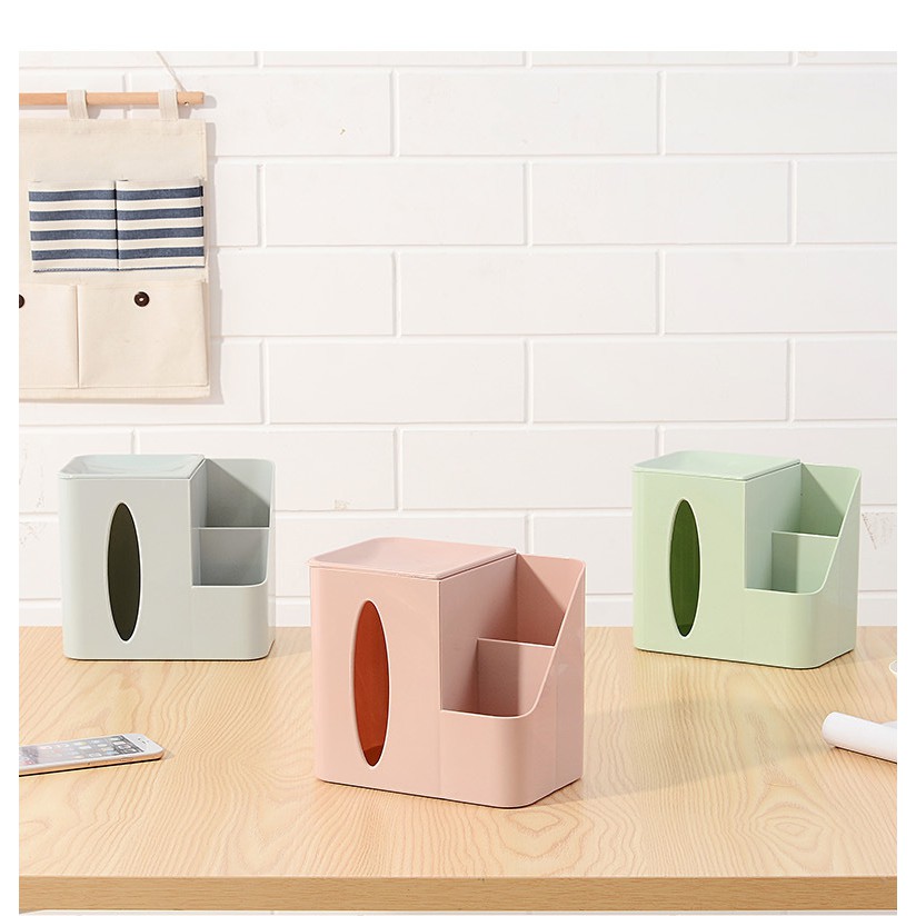 Hộp đựng khăn giấy có ngăn đựng đồ đa năng