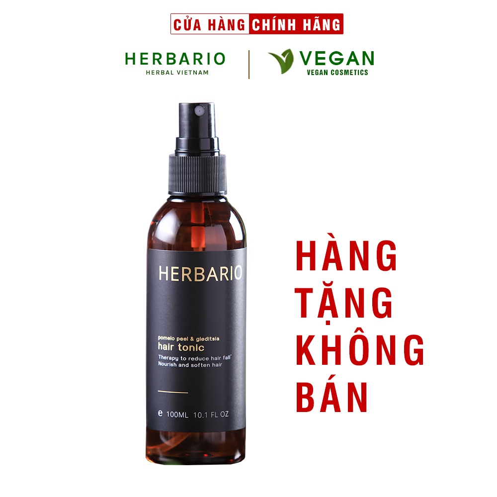 [Quà tặng không bán] Nước xịt dưỡng tóc pomelo Vỏ Bưởi và Bồ Kết Herbario 100ml