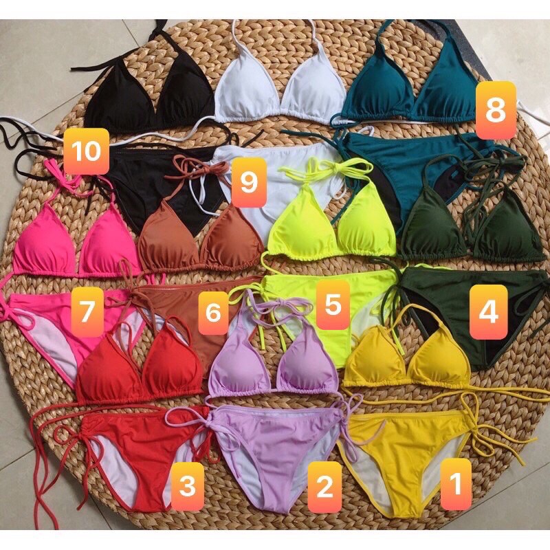 [ HÌNH THẬT+ MẪU MẶC] Bikini tam giác sexy đủ màu