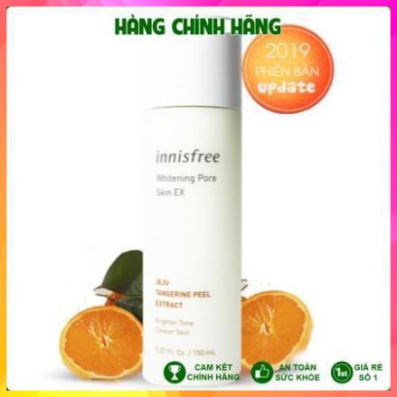 Nước Hoa Hồng Innisfree Whitening Pore Skin EX 150ml lọ màu vàng