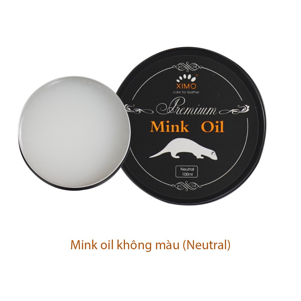 Mink oil mỡ chồn XIMO chuyên bảo dưỡng chăm sóc đồ da, làm mới, phục hồi giày da, túi xách, áo da, ví da, ghế sofa XI01