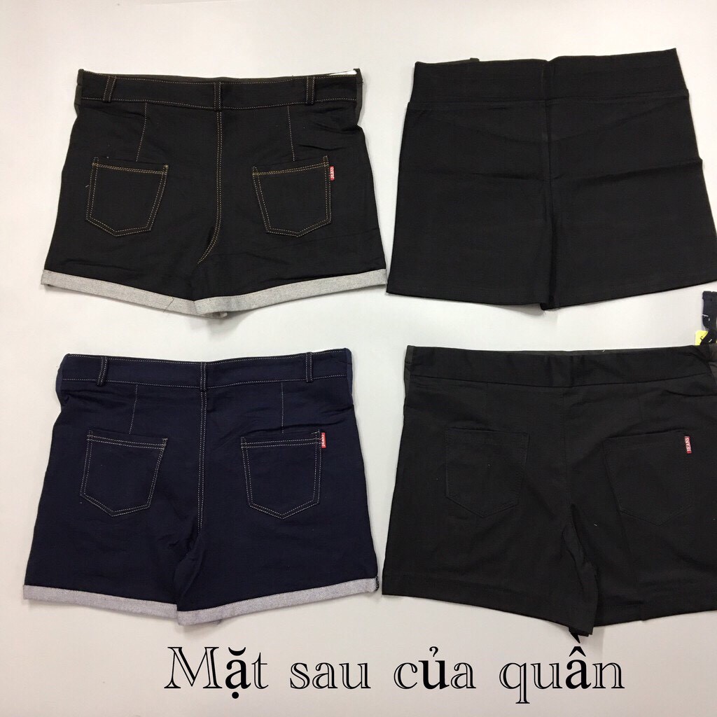 (Xả kho) Quần sooc bầu co giãn (có đáp bụng)