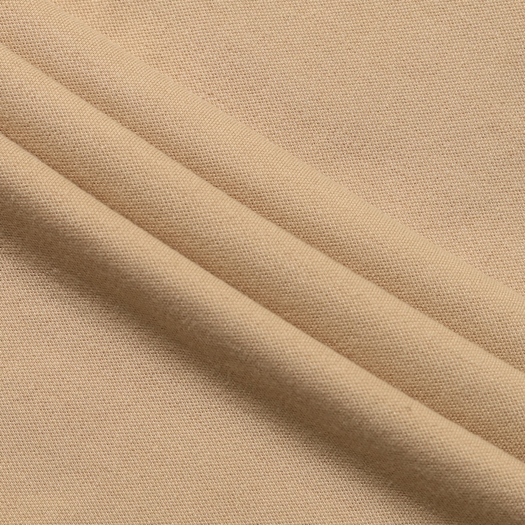 Áo Polo Nam Ceffylo Màu Camel Ngực Thêu Họa Tiết Chữ Minimalist Vải Cotton Mềm Mịn Co Giãn Thoáng Khí Thời Trang Nam