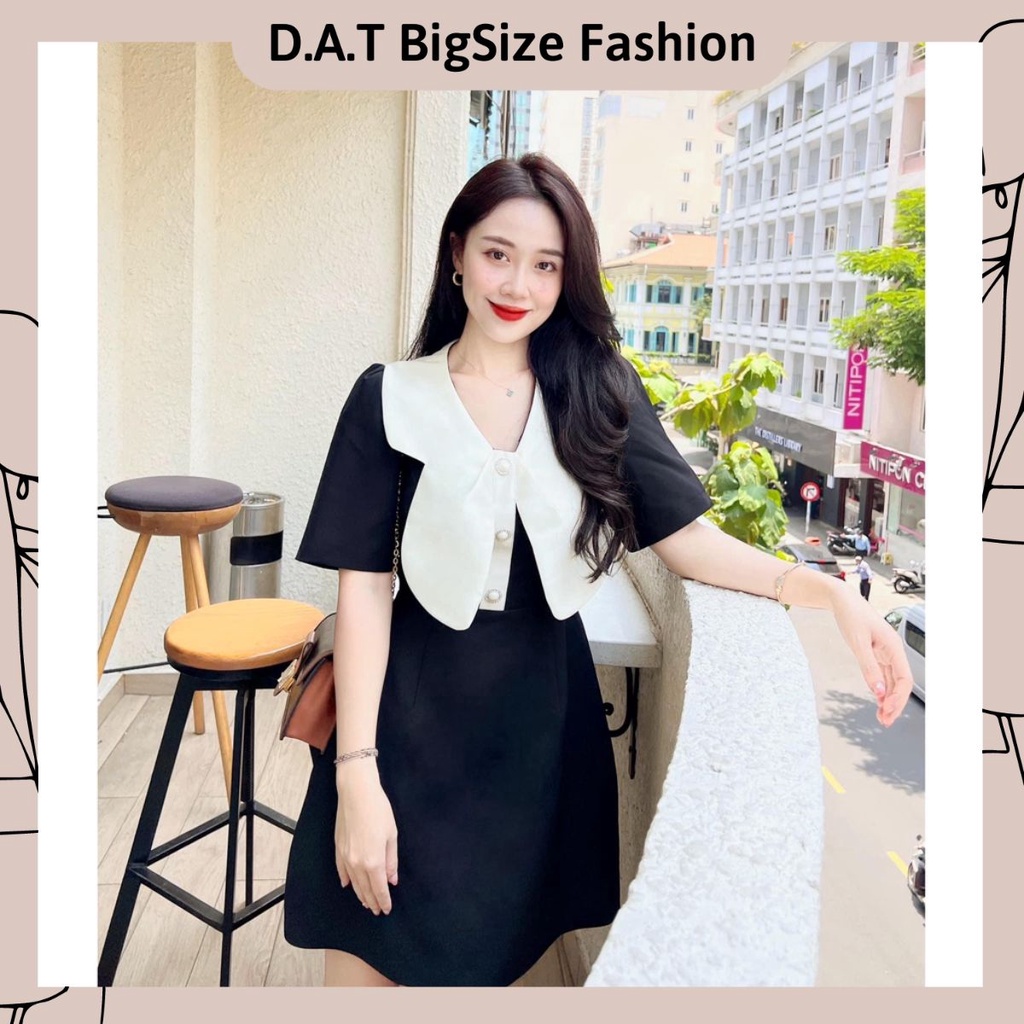 Đầm Cổ Bèo Thiết Kế Dành Riêng Cho Nữ Bigsize 50-90kg