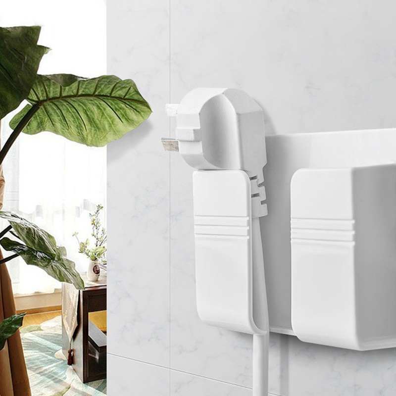 Giá Dán Tường Để Điện Thoại,Remote Điều Khiển,Ổ Cắm/Giá Đỡ Sạc Điện Thoại Treo Tường/Kệ Đựng Đồ Dán Tường Đa Năng-TESOVN