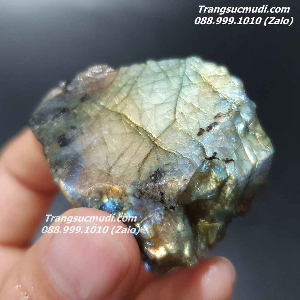 ĐÁ THÔ TỰ NHIÊN - ĐÁ XÀ CỪ LABRADORITE HÀNG ĐẸP