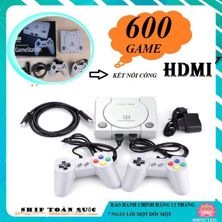 [ ẢNH THẬT] Máy Chơi Game 4 Nút GameStation IB Tích Hợp 600 Games - Phiên bản kết cổng HDMI -senvangshop