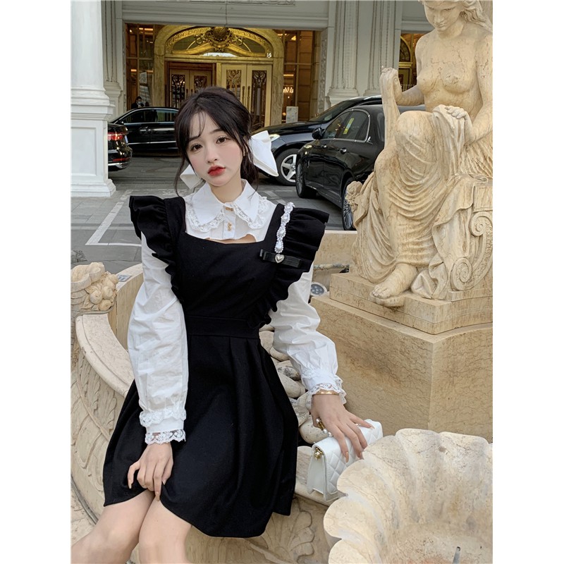 Set đầm nữ phong cách tiểu thư sang chảnh ngọt ngào hàng Quảng Châu cao cấp đầu xu hướng thời trang khí chất