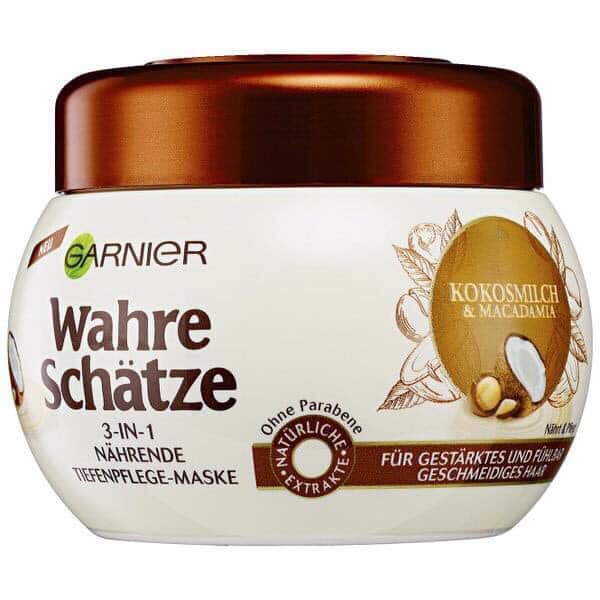 Kem Ủ Tóc Dưỡng Tóc mềm mượt Garnier Wahre schätze Pháp 300ml