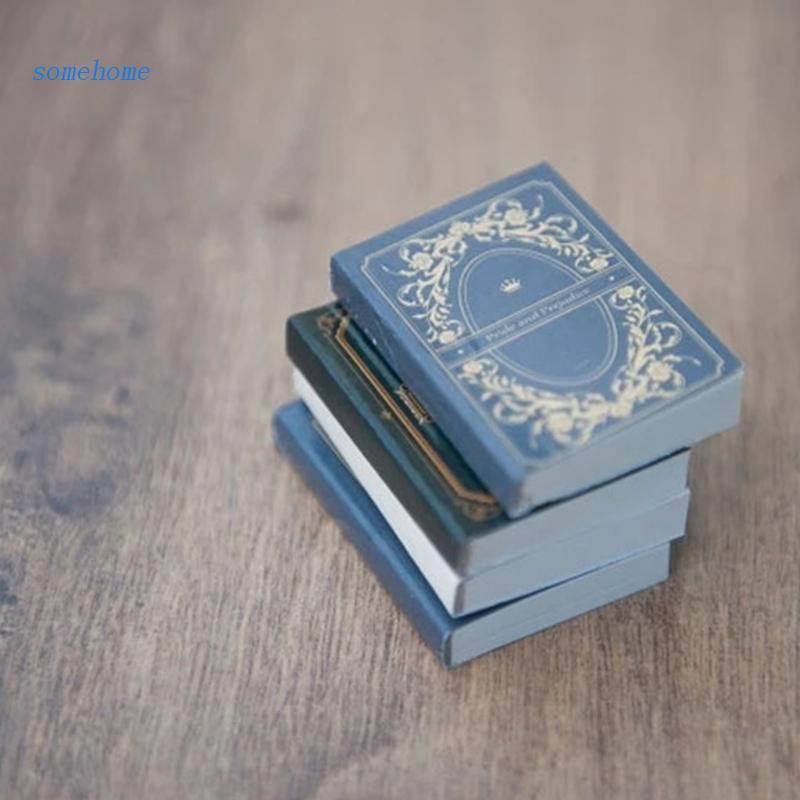 Set 4 Sách Mini Phong Cách Retro Làm Phụ Kiện Chụp Ảnh Cho Bé Sơ Sinh