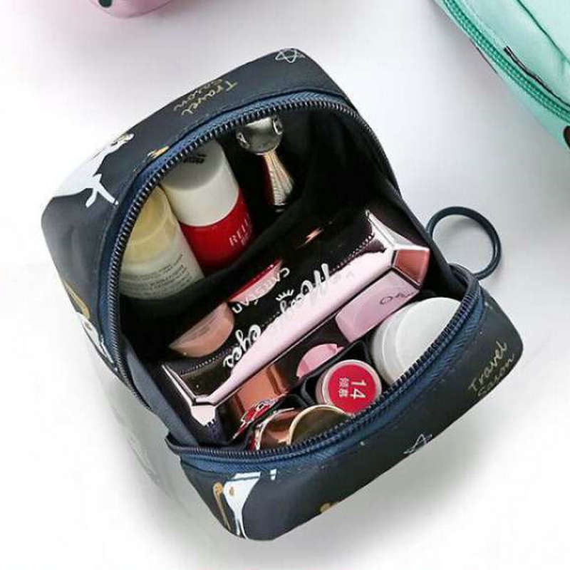 Túi Đựng Khăn Giấy / Chìa Khóa / Thẻ Trang Sức / Son Môi Bằng Vải Oxford Cầm Tay Sức Chứa Lớn Chống Nước Có Khóa Kéo Cho Nữ