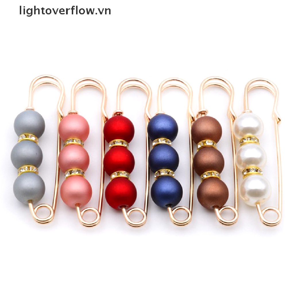 [lightoverflow] Ghim Cài Thắt Lưng Váy Đính Hạt Ngọc Trai Lớn An Toàn [VN]