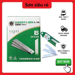 Lưỡi dao rọc giấy - 1 hộp 10 chiếc lưỡi dao giấy 30 độ Berrylion