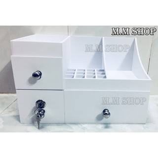 KỆ TỦ MỸ PHẨM KOOL CÓ KHÓA TỦ SIZE 35CM