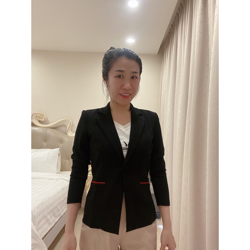 Áo vest nữ dài tay. Áo vest công sở hàng 1 có túi thật 2 bên để vừa điện thoại size S-XL | BigBuy360 - bigbuy360.vn