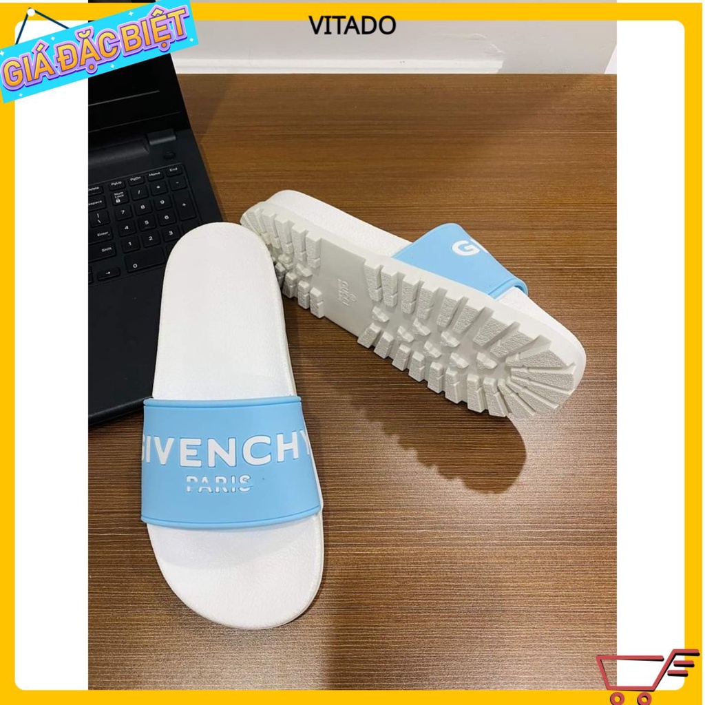 Dép thời trang nam quai ngang givenchia đế cao 4cm mang êm chân mẫu hot 2021
