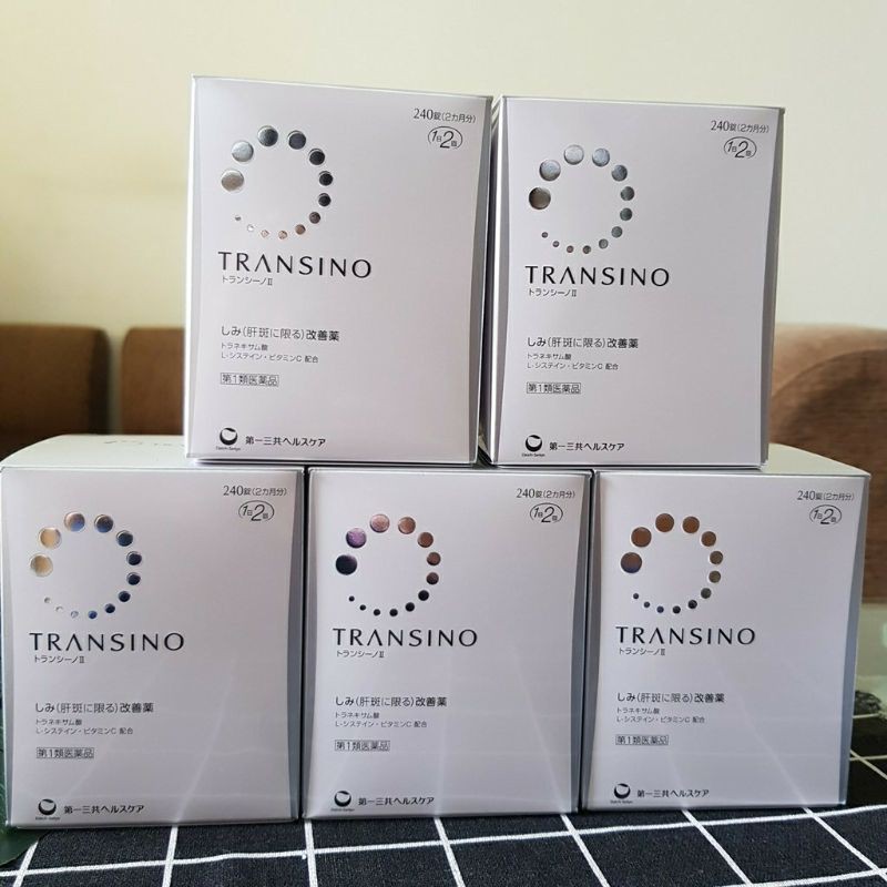 Kem dưỡng trắng da Transino ban đêm 35g, Tinh chất Transino 30g