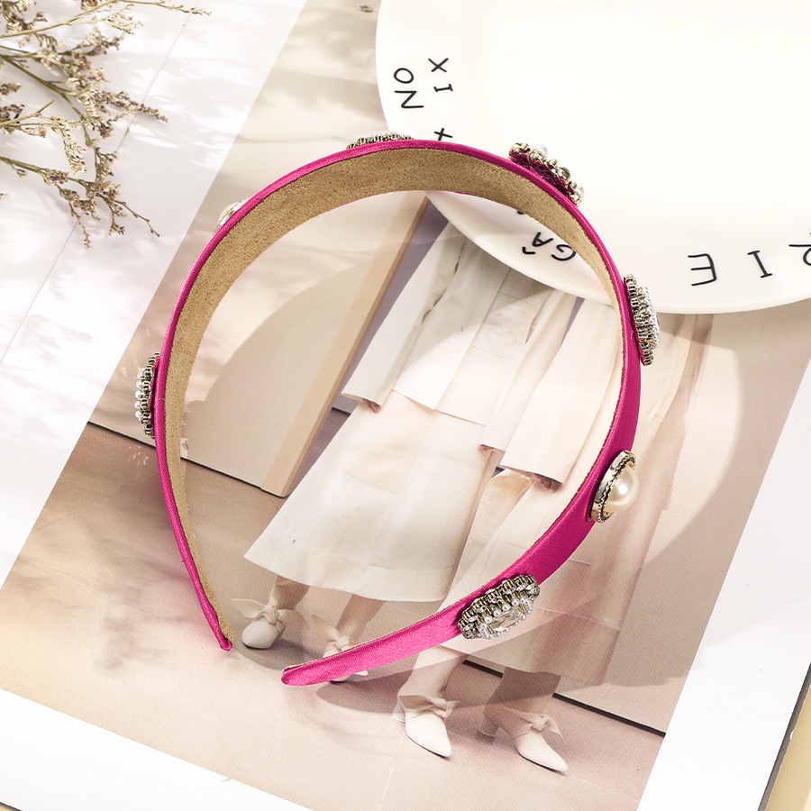 Băng Đô Cài Tóc Đính Đá Và Ngọc Trai Nhân Tạo Xinh Xắn Cho Nữ