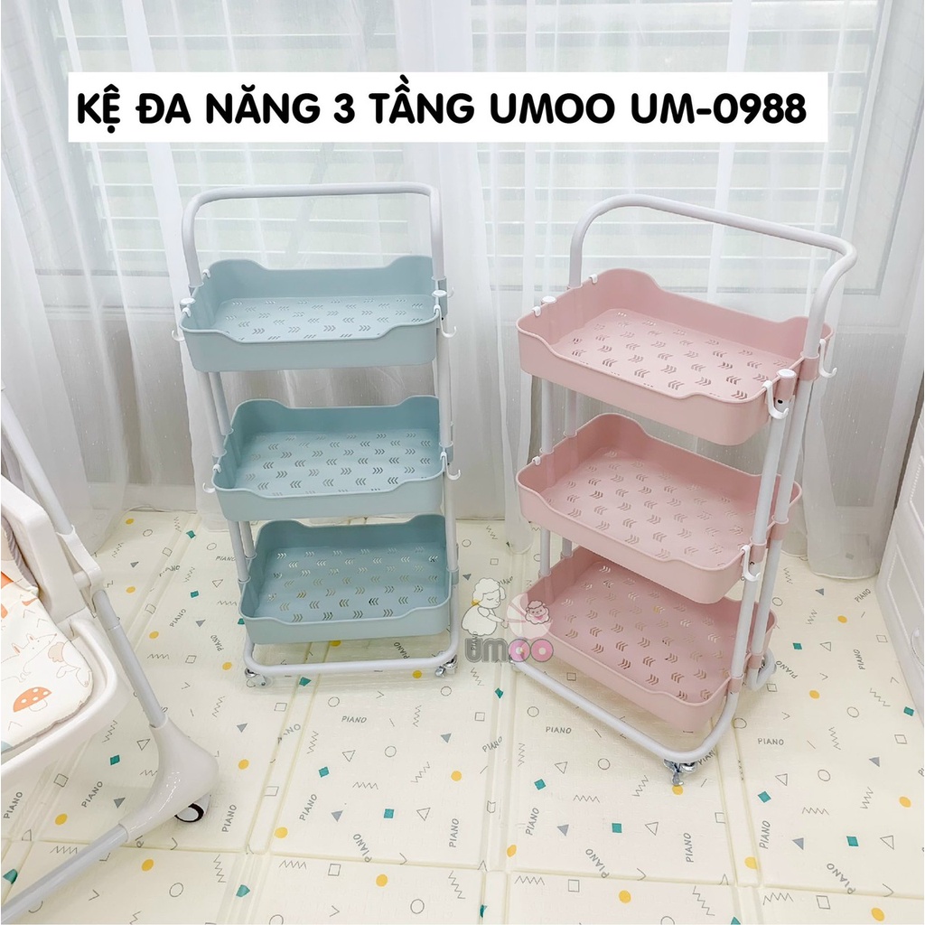 [Hàng sẵn giao ngay]. KỆ ĐA NĂNG 3 TẦNG UMOO UM-0988