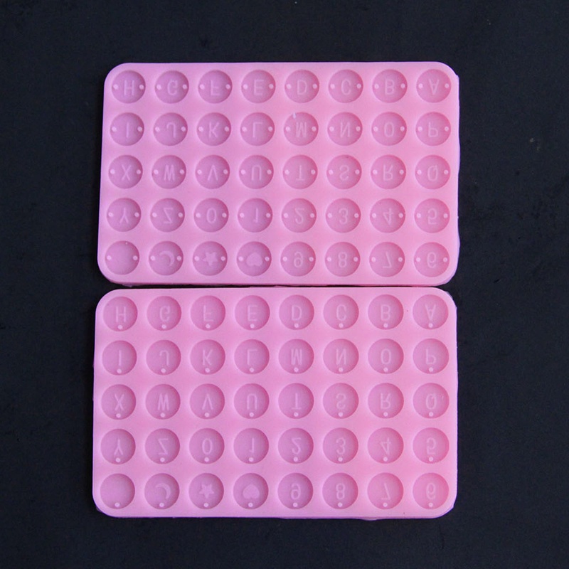 Khuôn Silicone Hình Tròn Làm Móc Khóa Epoxy Resin DIY