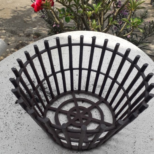 Chậu nhựa giả gỗ trồng hoa lan F30