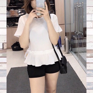 Áo dập ly dáng peplum (vnxk)