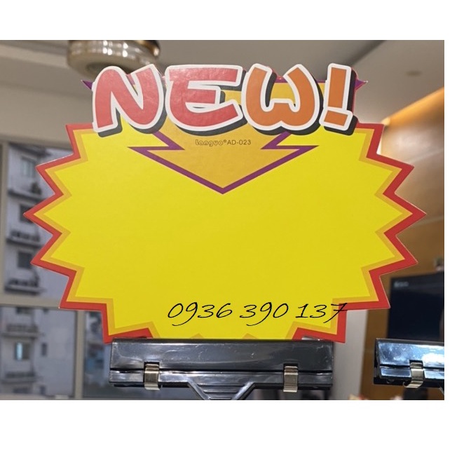 Giấy tự ghi, bảng sale giảm giá in sẵn dùng để ghi giá sản phẩm, ghi CTKM, giấy in màu sắc sặc sỡ, rõ nét, bán theo túi.