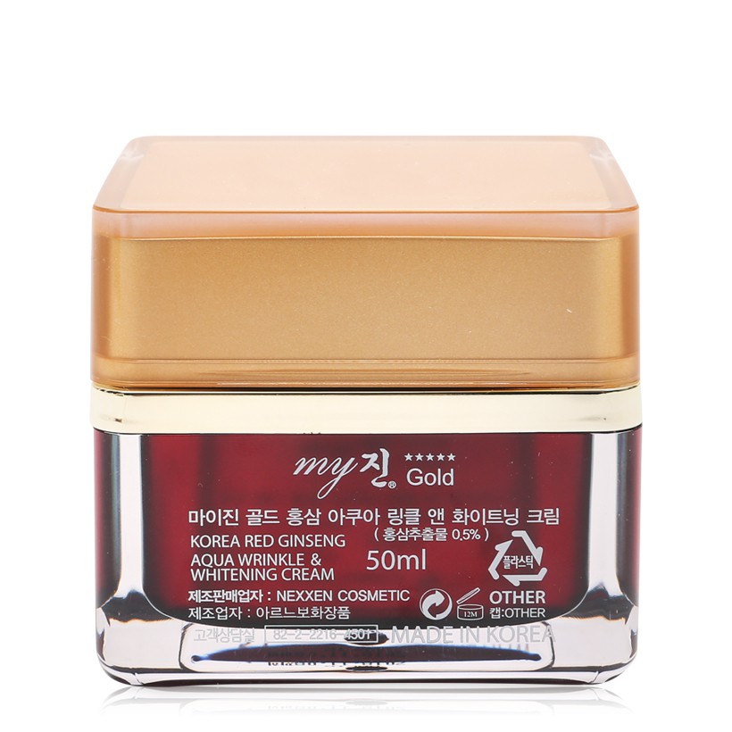 Kem dưỡng da hồng sâm My Gold Korea Red Ginseng Aqua Wrinkle and Whitening Cream 50ml