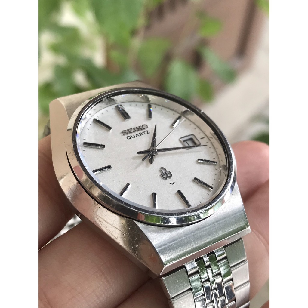 Đồng hồ nam SEIKO QUARTZ , 1 lịch, dây thép không gỉ - của Nhật