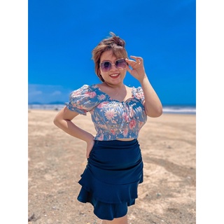 áo hoa croptop BIGSIZE