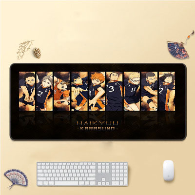 Tấm Lót Chuột Và Bàn Phím Chơi Game Cỡ Lớn In Hình Anime Haikyuu