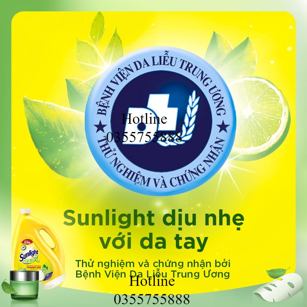 Nước rửa chén sunlight hương chanh sạch bay dầu mỡ can 9.5 kg / 3.6 kg.