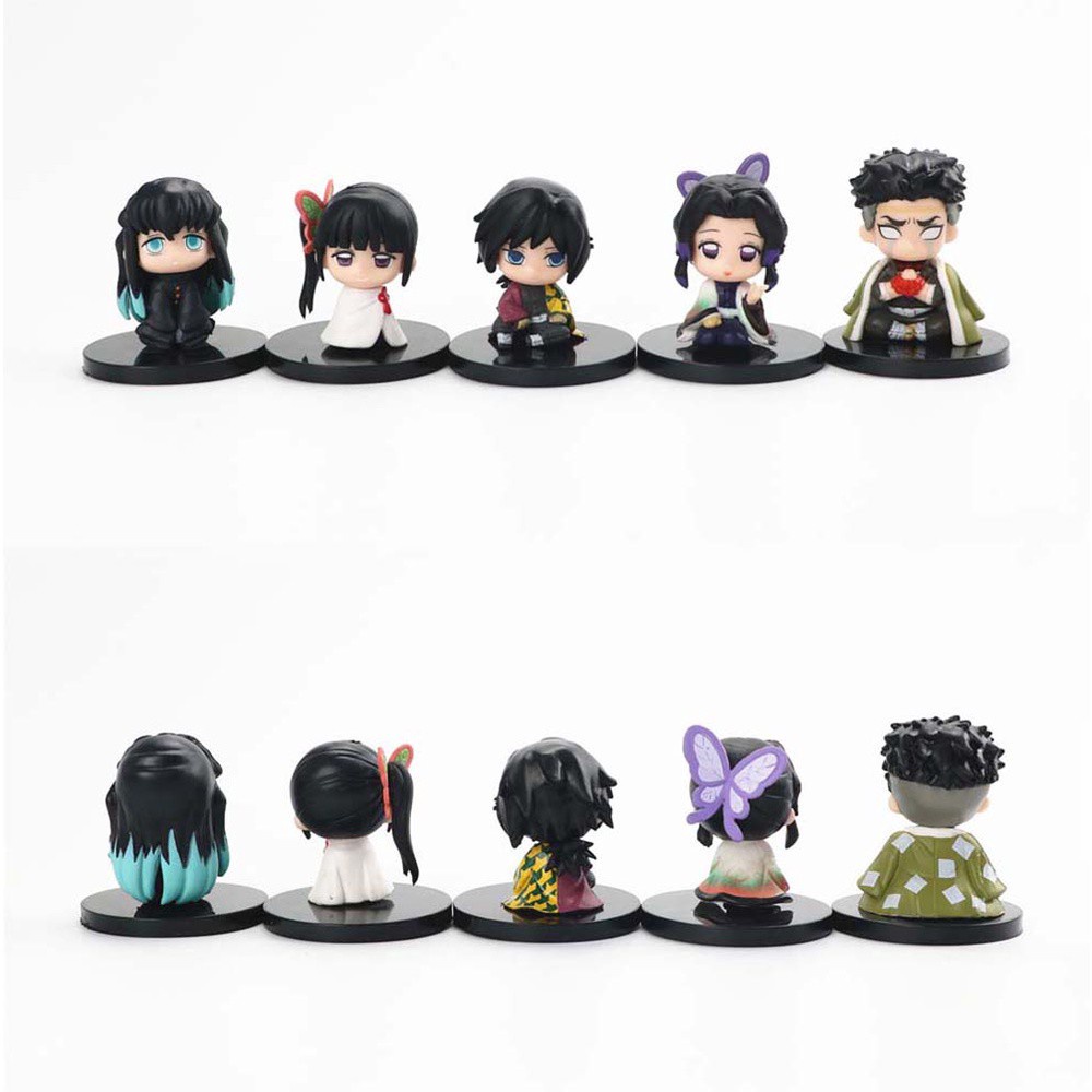 Set 5 Mô Hình Nhân Vật Tanjirou Demon Blade Kyoujurou Bằng Pvc