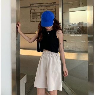 Quần shorts lửng thun nữ mẫu basic dễ mặc