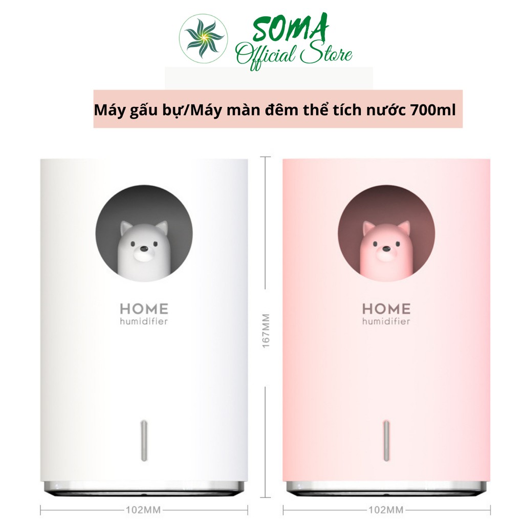[10 mẫu] Máy phun sương tạo ẩm hình thú khuếch tán hơi nước Humidifier I BẢO HÀNH 6 THÁNG