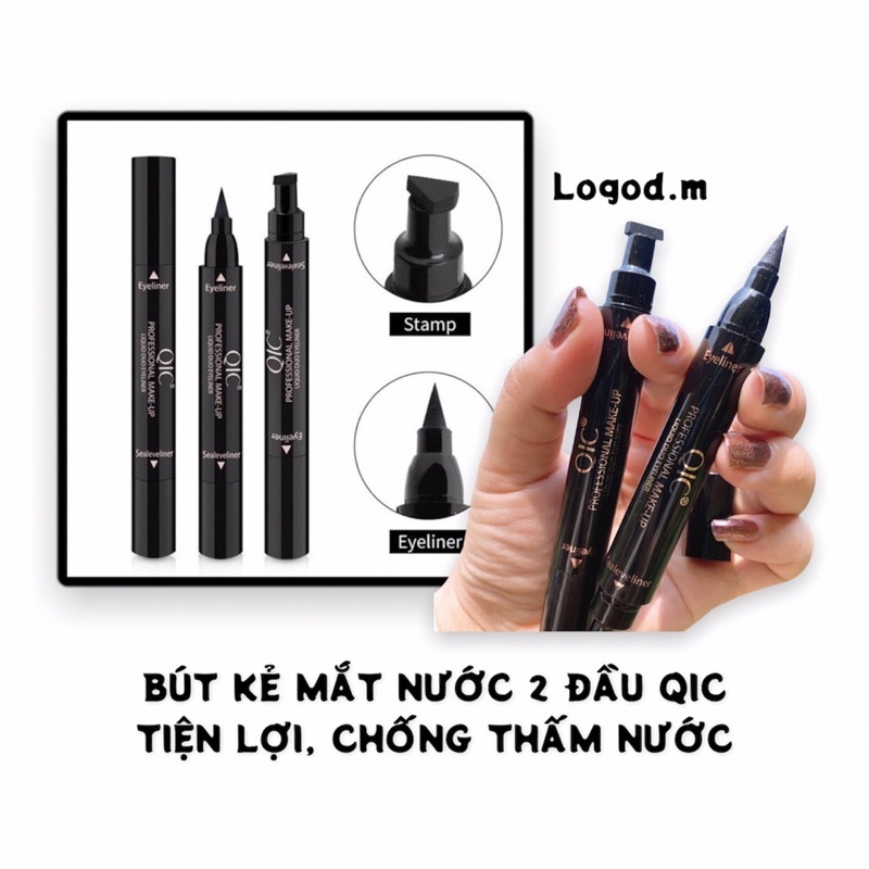 🎀SĂN SALE🎀Bút Kẻ Mắt Nước QIC, BOBEINI, PHOERA, IBCCCNDC Hai Đầu Tiện Lợi, Chống Thấm Nước - Logod.m