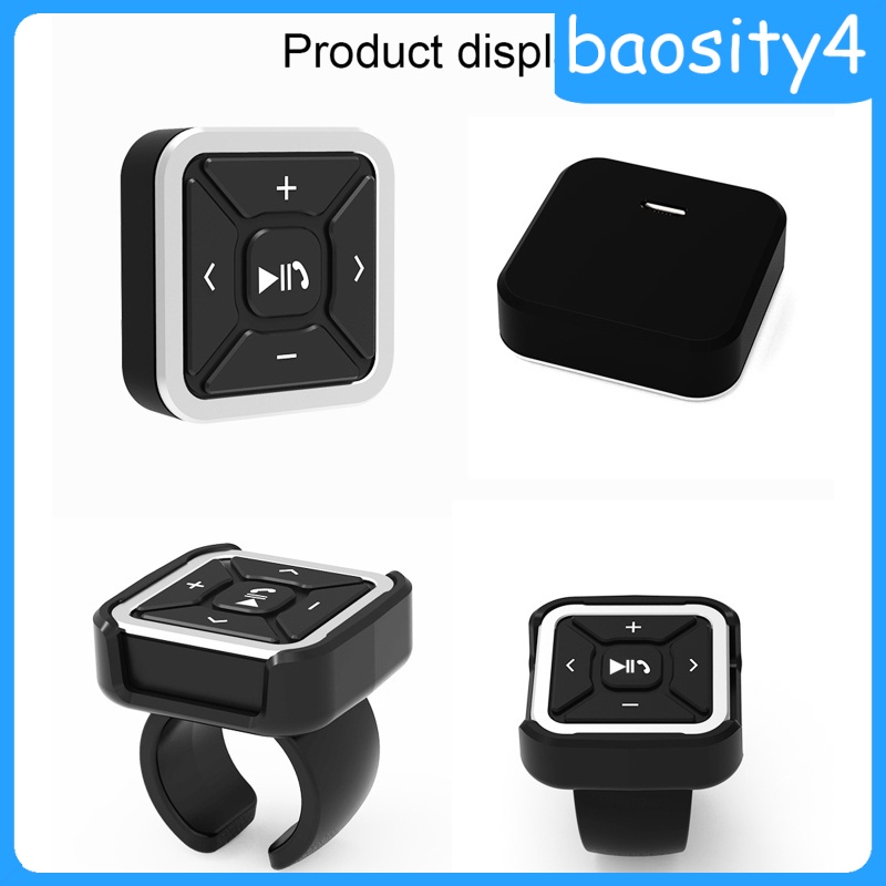 Điều Khiển Từ Xa Bluetooth 5.0 Gắn Vô Lăng Xe Hơi Baosity4 Bt009 Cho Ios / Android