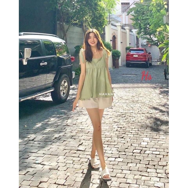 Bộ đũi xanh bơ buộc vai HS6