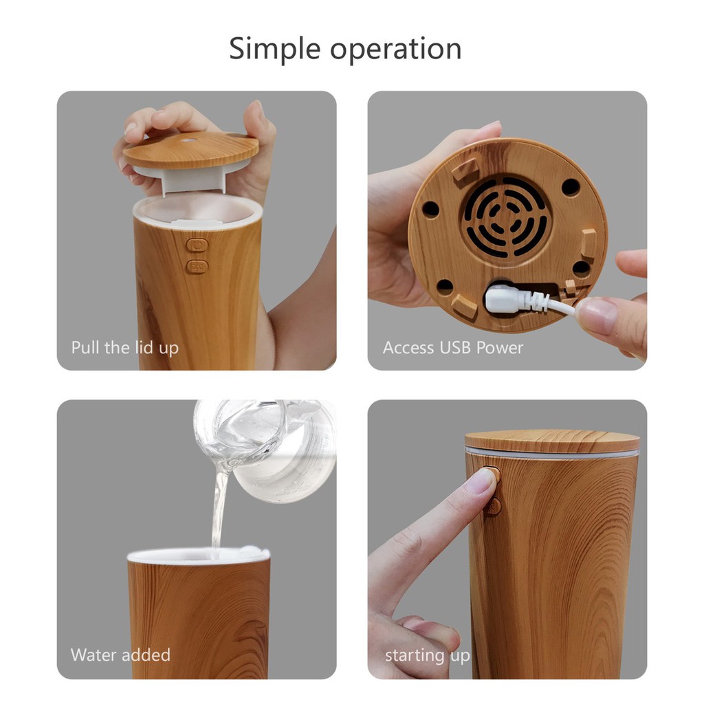 Máy Xông Tinh Dầu Xe Hơi Aroma Diffuser_máy Khuếch Tán Tinh Dầu_khử Mùi Xe Hơi_50ml