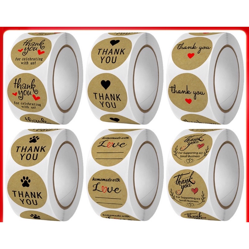 TEM_STICKER-Tem chữ " Thank you" >