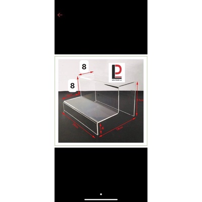 Kệ mica bậc thang 5 tầng theo yêu cầu