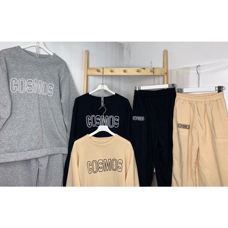 Bộ Nỉ COSMOST 3 Màu Đen Xám Be Hót Hot Hit From to Chất Siêu Đay Hàng Loại 1