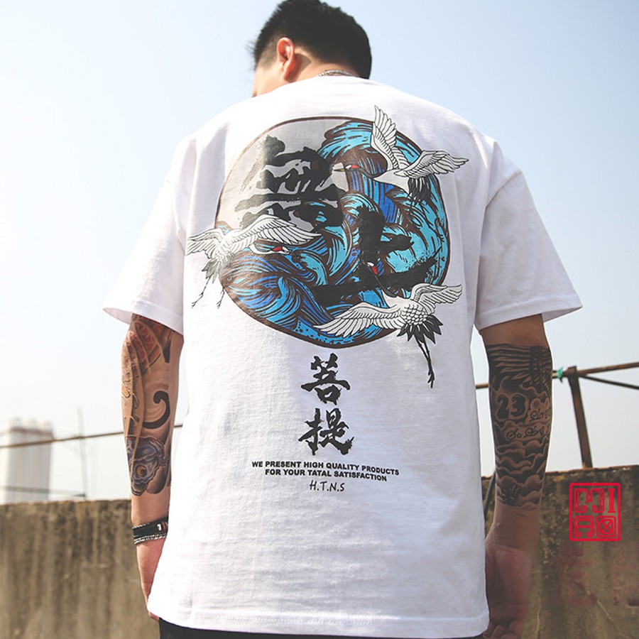 Áo thun tay lỡ Gấu 194 Unisex from rộng phong cách Local Brand Ulzzang vải coton cao cấp dày dặn, co dãn - Hạc Bay | BigBuy360 - bigbuy360.vn