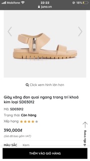 Giày SAndal Juno giảm 300k