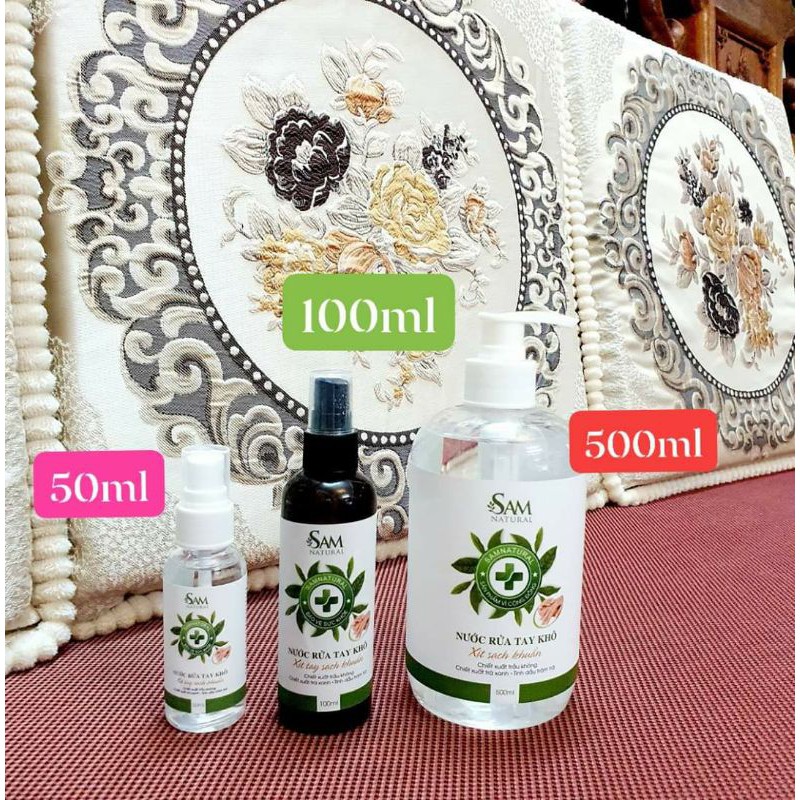  ❤NƯỚC RỬA TAY KHÔ SAM NATURAL(50ml, 100ml)❤ | BigBuy360 - bigbuy360.vn
