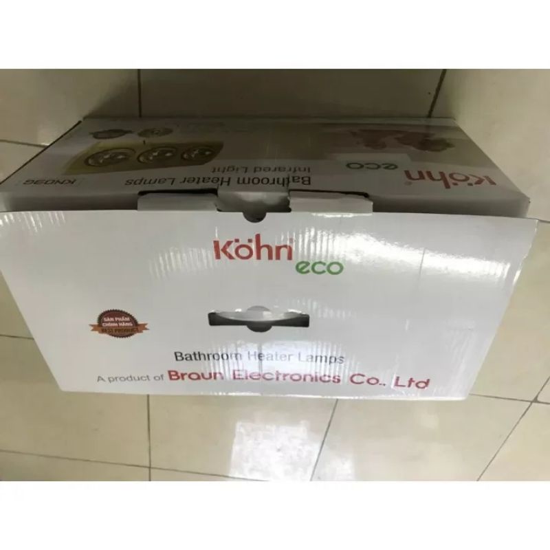 [Mã 273ELHA100K0 hoàn 7% đơn 500K] Đèn Sưởi Nhà Tắm 3 bóng KOHN KN03G ❤Bảo hành 5 năm