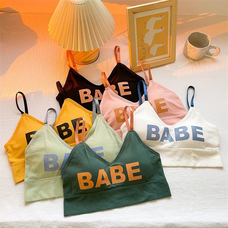 Mới Áo Lót Không Gọng Thép Thiết Kế Đơn Giản Cho Nữ Sinh